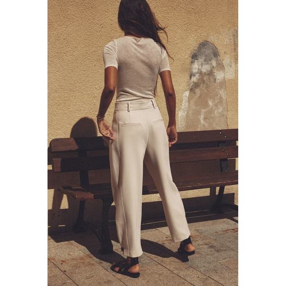 PLEATED TAPERED PANTS - Picture 2 of 7